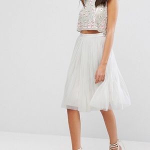 Needle and thread tulle skirt